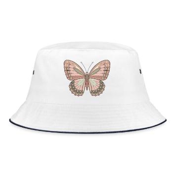 Papillon bohème - Bob - blanc/marine - Devant