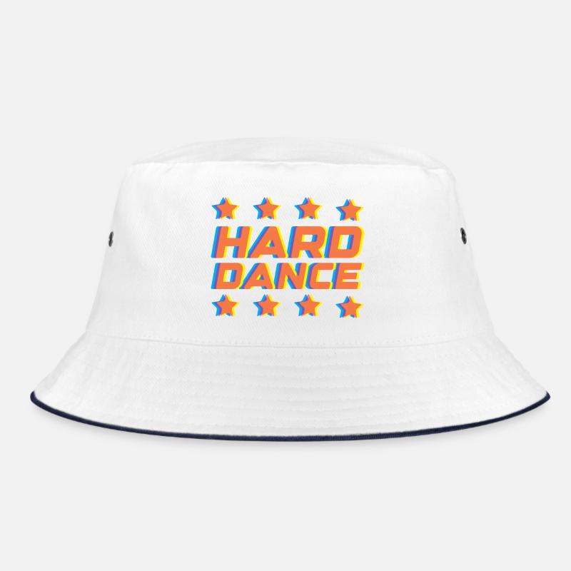 Hard Dance Retro Neon 3D Bucket Hat
