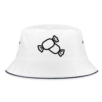 candy - Bucket Hat - white/navy - Front
