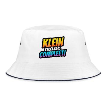 Small but Complete Retro Gradient - Bucket Hat - white/navy - Front