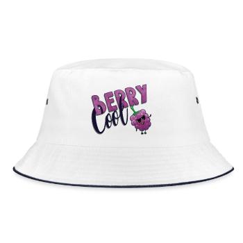 Berry Cool Blackberry - Bucket Hat - white/navy - Front