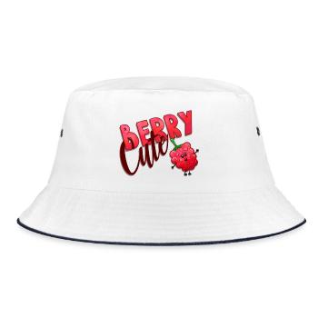 Berry Cute Raspberry - Bucket Hat - white/navy - Front