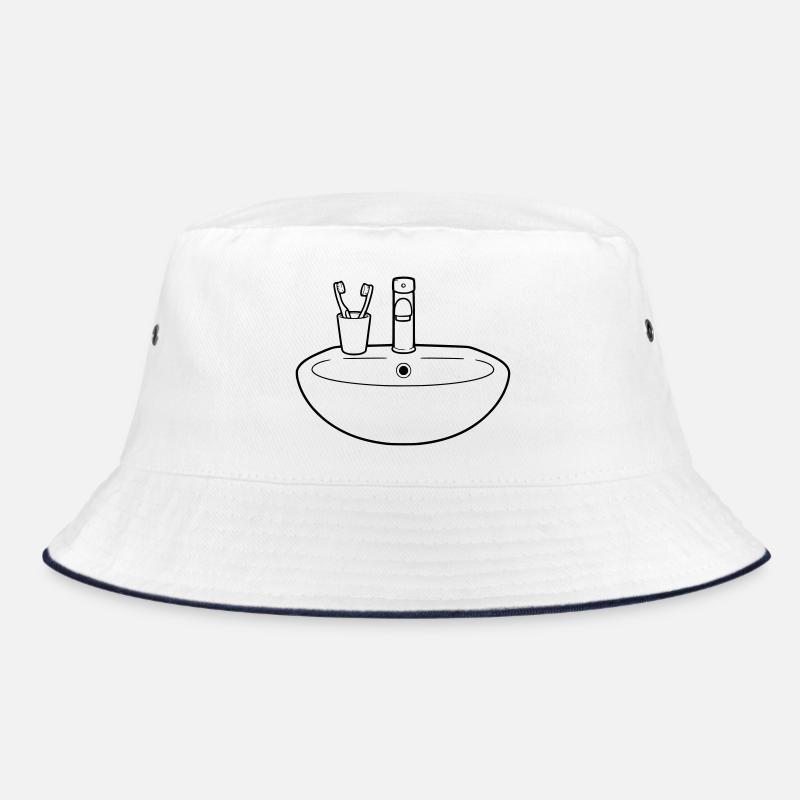 Sink Bathroom Plumbing Vector Bucket Hat