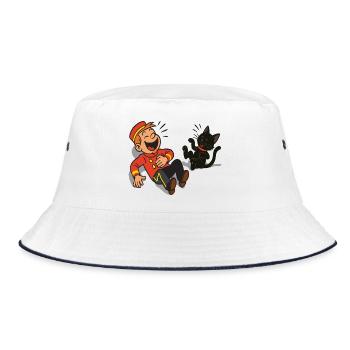 Franky et Meeko rient - Bob - blanc/marine - Devant