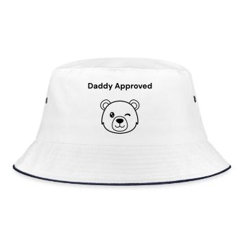 Papa dit : Papa approuvé (Bärenkopf) - Bob - blanc/marine - Devant