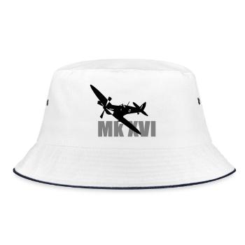 Spitfire Mk 16 - Bucket Hat - white/navy - Front