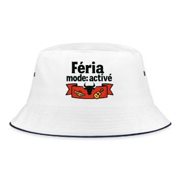 Féria-Modus: Aktiviert - Bucket Hat - Weiß/Navy - Vorne