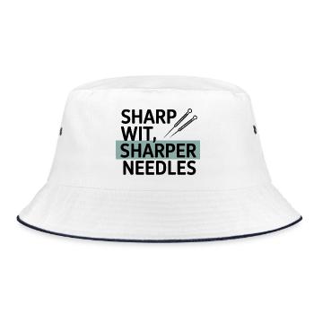 Sharp Wit Sharper Needles Acupuncturist Profession - Bob - blanc/marine - Devant