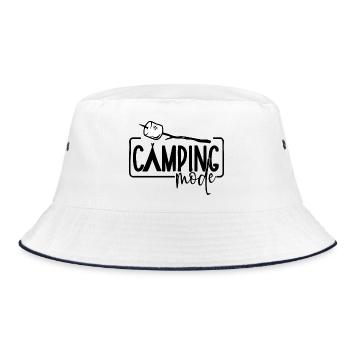 Camping Mode - Marshmallow - Bucket Hat - white/navy - Front