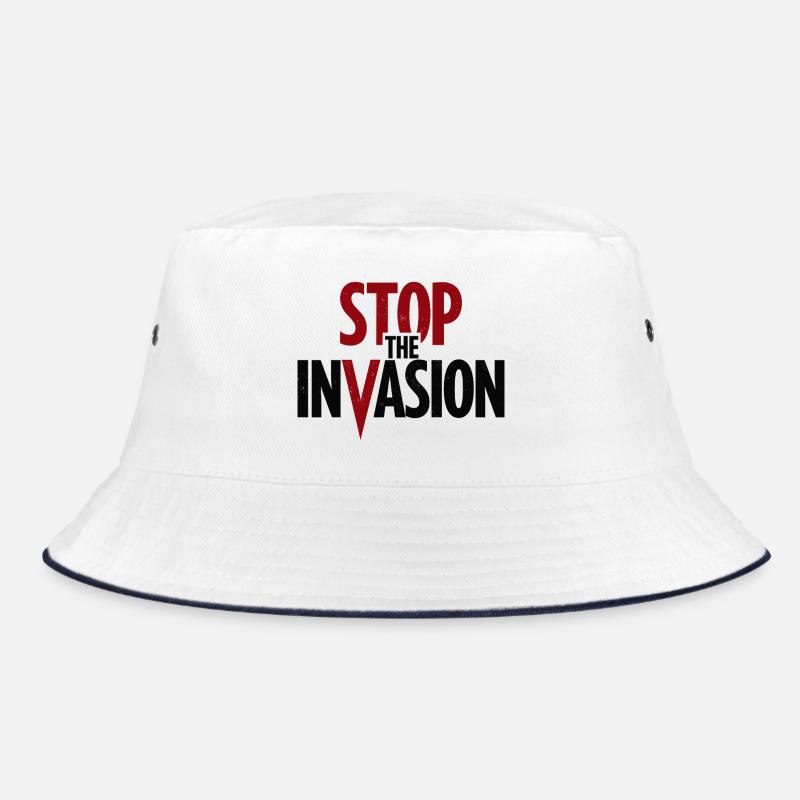 Stop The Invasion Against Aggression Bucket Hat