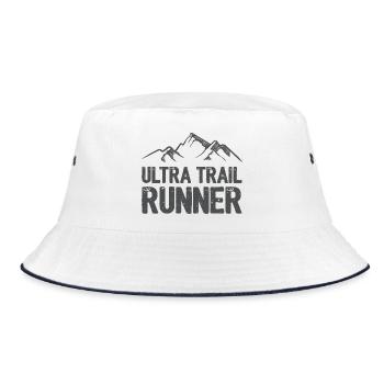 Ultra Trail Runner - Bucket Hat - white/navy - Front