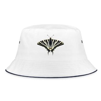 Butterflies: The Sail Butterfly - Bucket Hat - white/navy - Front