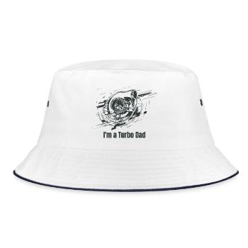 Turbo Vader Motordesign - Bucket Hat - white/navy - Front