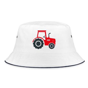 Tracteur agricole - Bob - blanc/marine - Devant