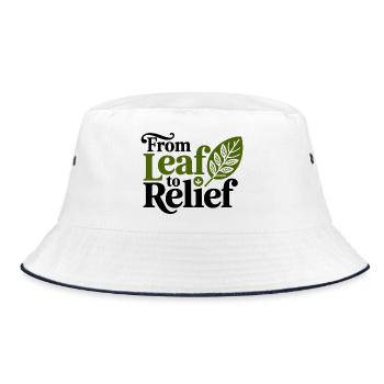 Elite Clinical Botanical Relief Authority  - Bucket Hat - white/navy - Front