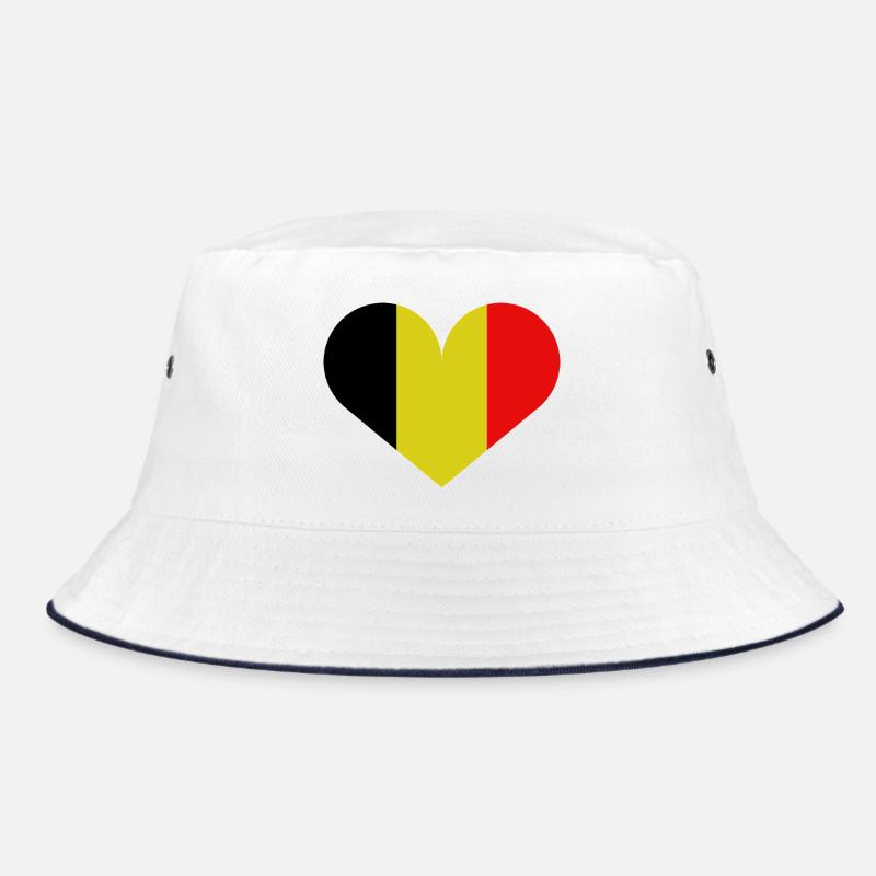 Drapeau belge en forme de cœur Bob