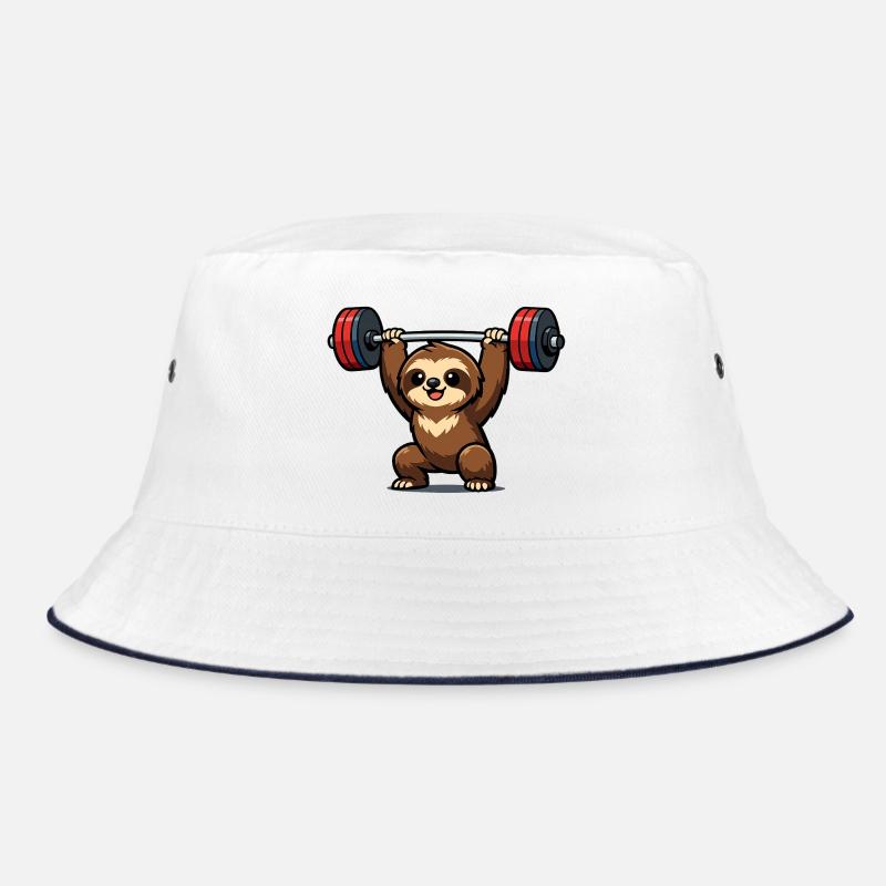 Powerful sloth lift Bucket Hat