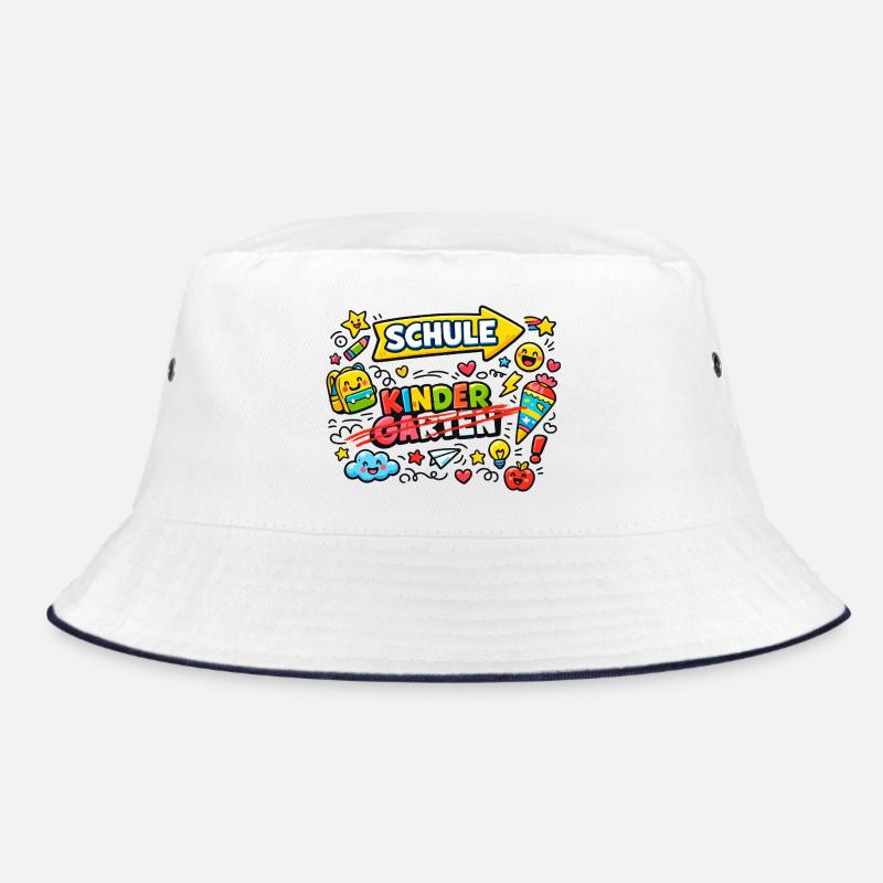 Schoolchild Graffiti Style Bucket Hat