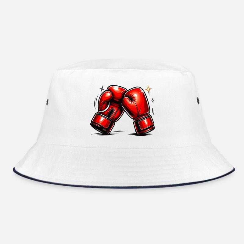 Rote Boxhandschuhe Kraft und Dynamik Bucket Hat