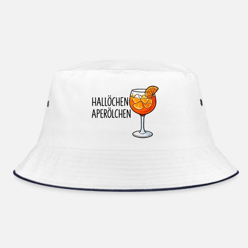 Hallöchen Aperölchen Party Spritz Geschenkidee Bucket Hat
