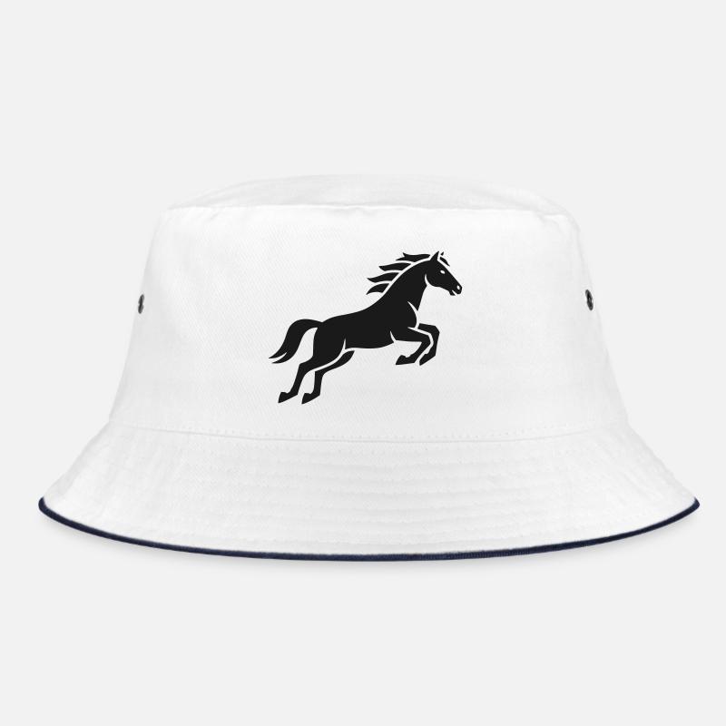 Prancing Horse Silhouette Bucket Hat