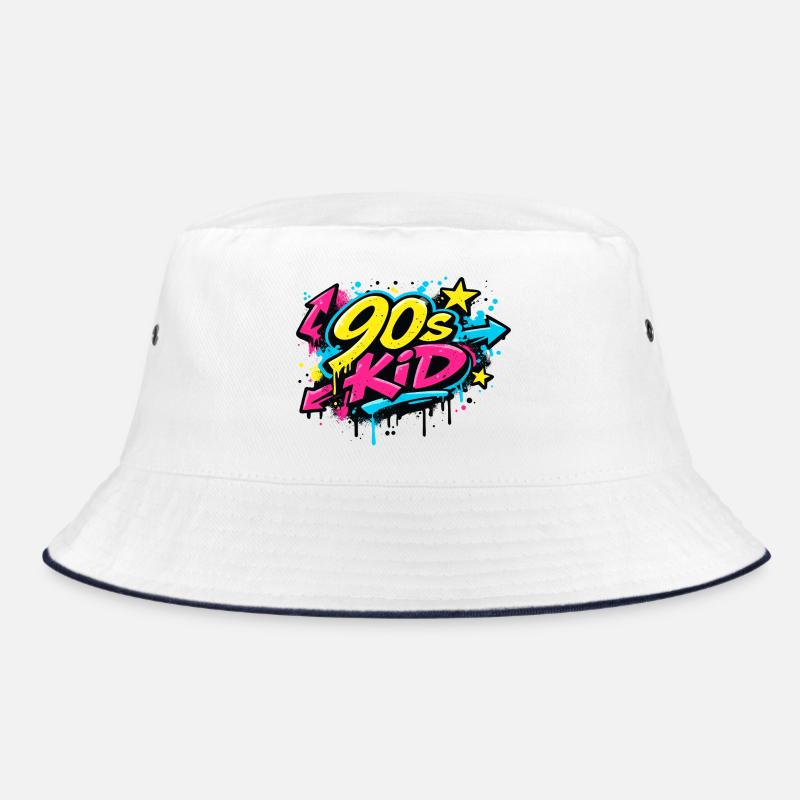 90s Kid Graffiti Burst Bucket Hat
