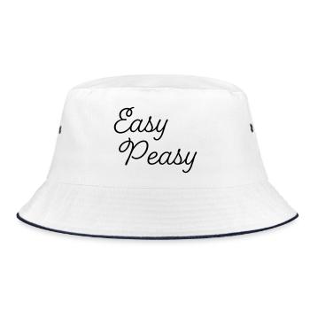Easy Peasy - Bucket Hat - white/navy - Front