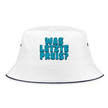 was letzte preis - Bucket Hat - Weiß/Navy - Vorne