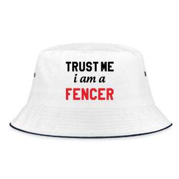 Faites-moi confiance je suis un escrimeur pro - Bob - blanc/marine - Devant
