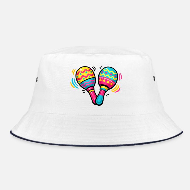 Bunte Maracas Muster Bucket Hat