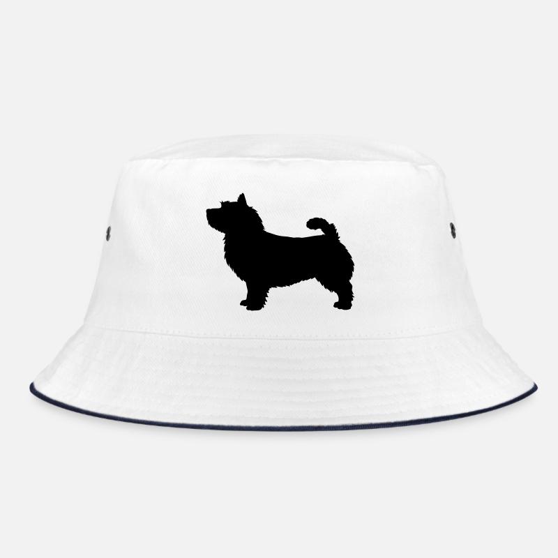 Silhouette des Norwich Terrier Bucket Hat