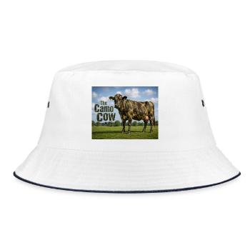 Vache camouflage dans la prairie - Bob - blanc/marine - Devant