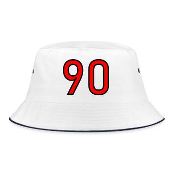 90. 90 ANS. 90e ANNIVERSAIRE. ANNIVERSAIRE 90 ANS. - Bob - blanc/marine - Devant