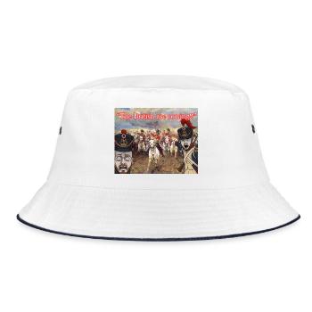 BRITISHINBOUND - Bucket Hat - white/navy - Front