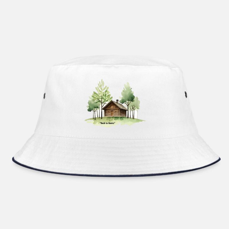 Retour aux bases : une cabane en forêt - Bob - blanc/marine