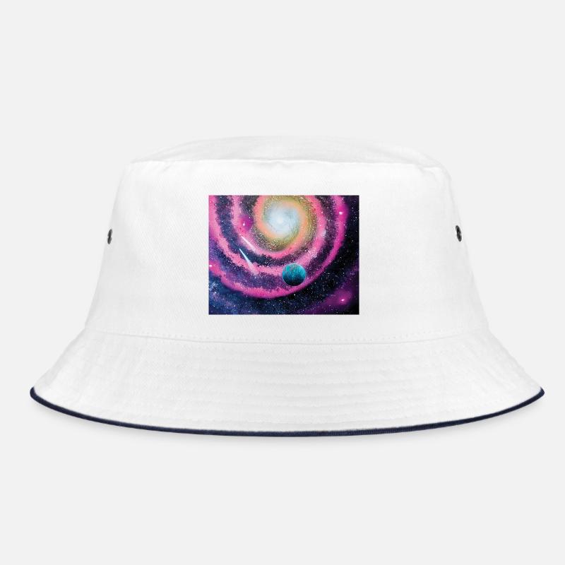 Galaxie rose - Bob - blanc/marine