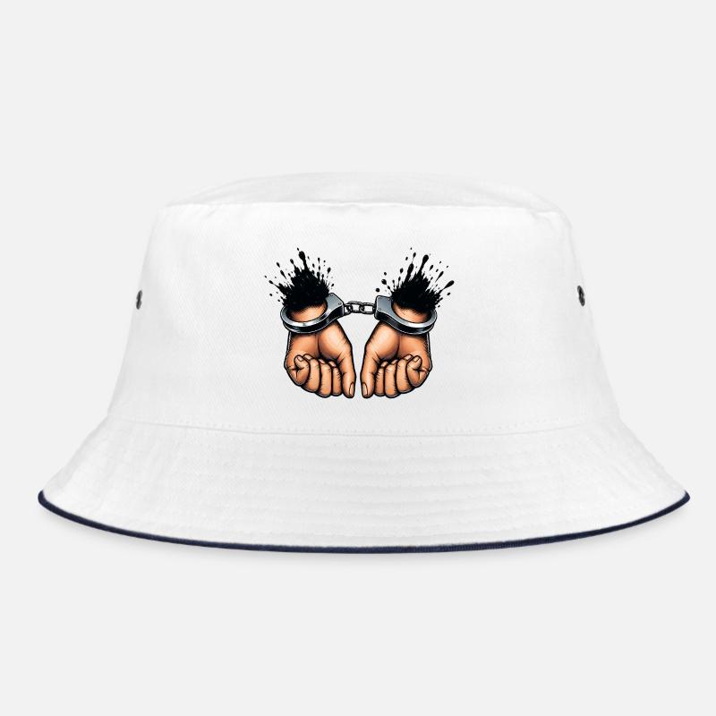 Gefesselte Hände Rebellion Design  Bucket Hat