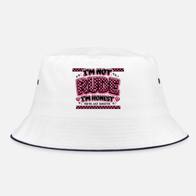 Ich bin ehrlich, du bist sensibel Geschenk Bucket Hat
