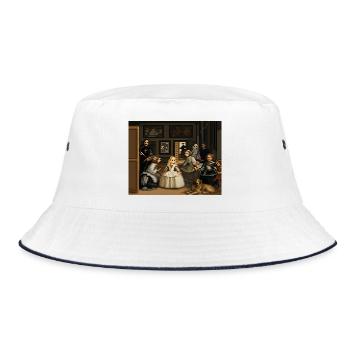 Las Meninas pixélifiées - Bob - blanc/marine - Devant