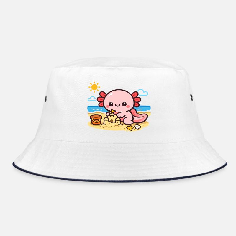 Un poulpe de plage de Kawaii construit un bac à sable Bob