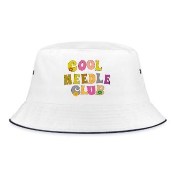 Cool Needle Club - Bucket Hat - white/navy - Front
