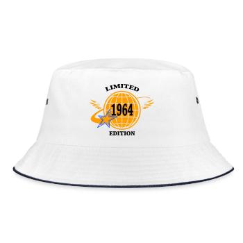 1964 - Bucket Hat - Weiß/Navy - Vorne