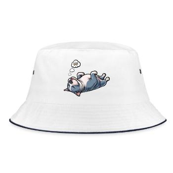 American Bully Bully Pit Bullys Bully Owner - Bucket Hat - white/navy - Front