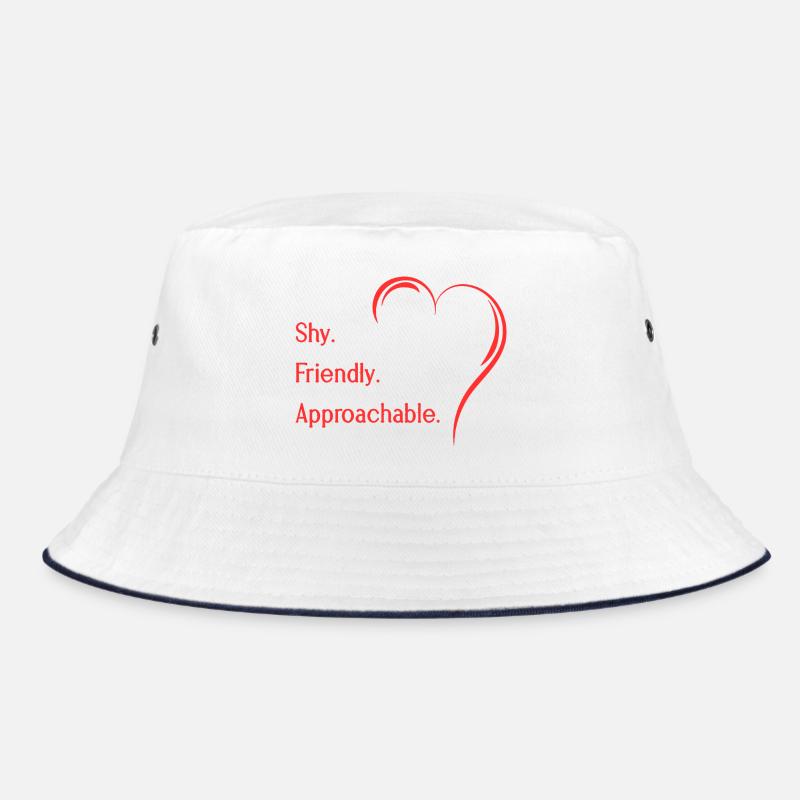 Flirting Introverts Shy Friendly Approachable Bucket Hat