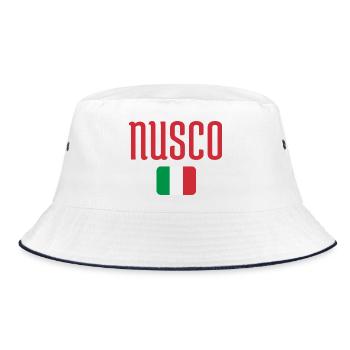 Nusco Italian Flag - Bucket Hat - white/navy - Front