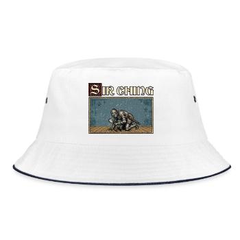 That Was A Bit My Liege Ren Faire Funny - Bucket Hat - white/navy - Front