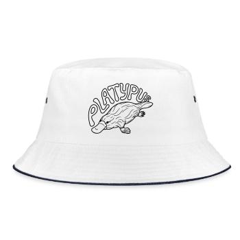 Platypus - Bucket Hat - white/navy - Front