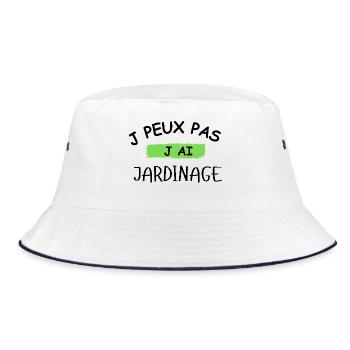 J peux pas j ai Jardinage - Bob - blanc/marine - Devant