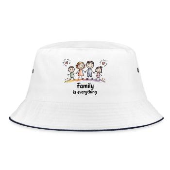 La famille, c’est tout - Bob - blanc/marine - Devant
