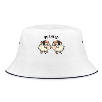 Susheep - Bucket Hat - Weiß/Navy - Vorne